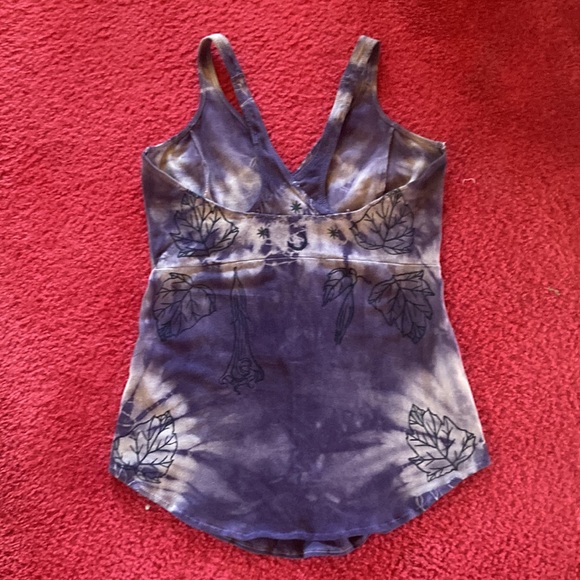 Serpent and bow leotard swimsuit camisole moon flower logwood dyed - Picture 7 of 12